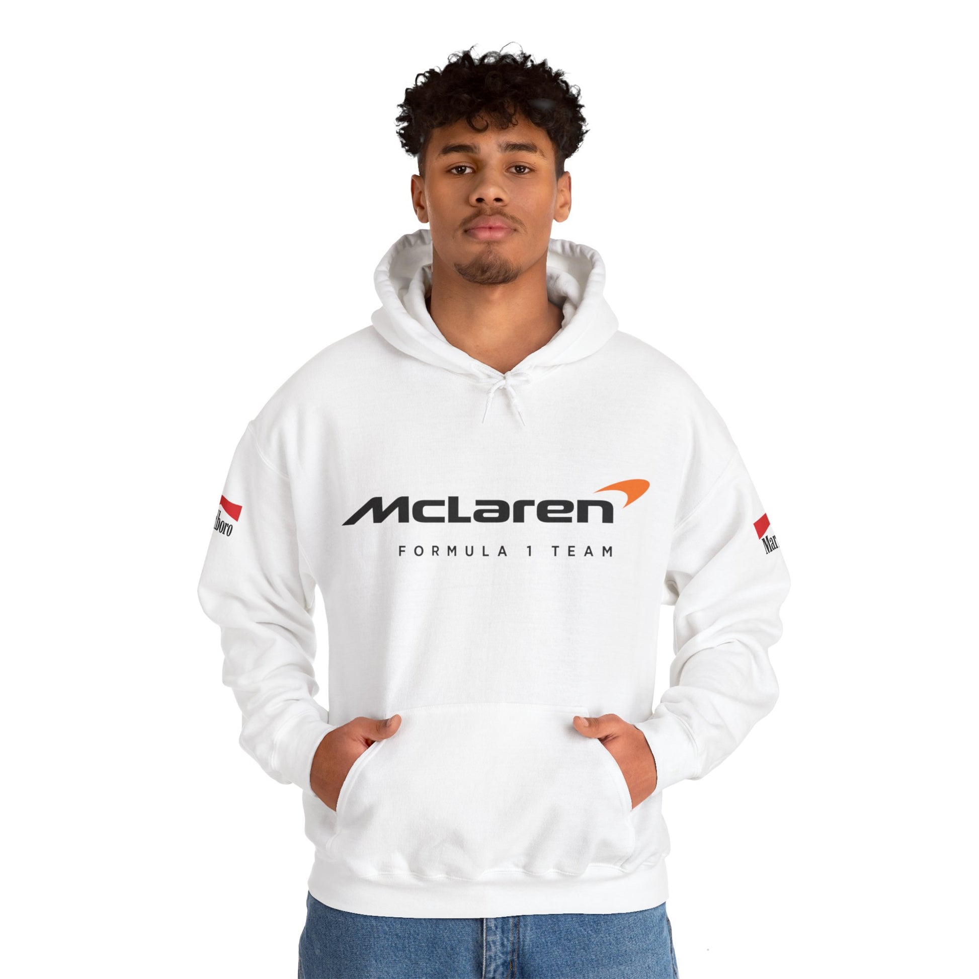 McLaren Marlboro men's hooded sweatshirt - front view