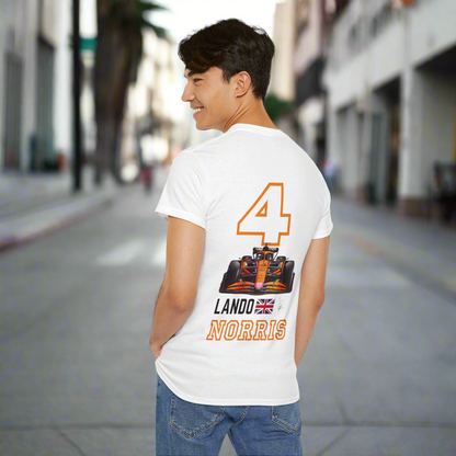 Lando Norris Mclaren Formula 1 Racing Heavy Cotton Tee