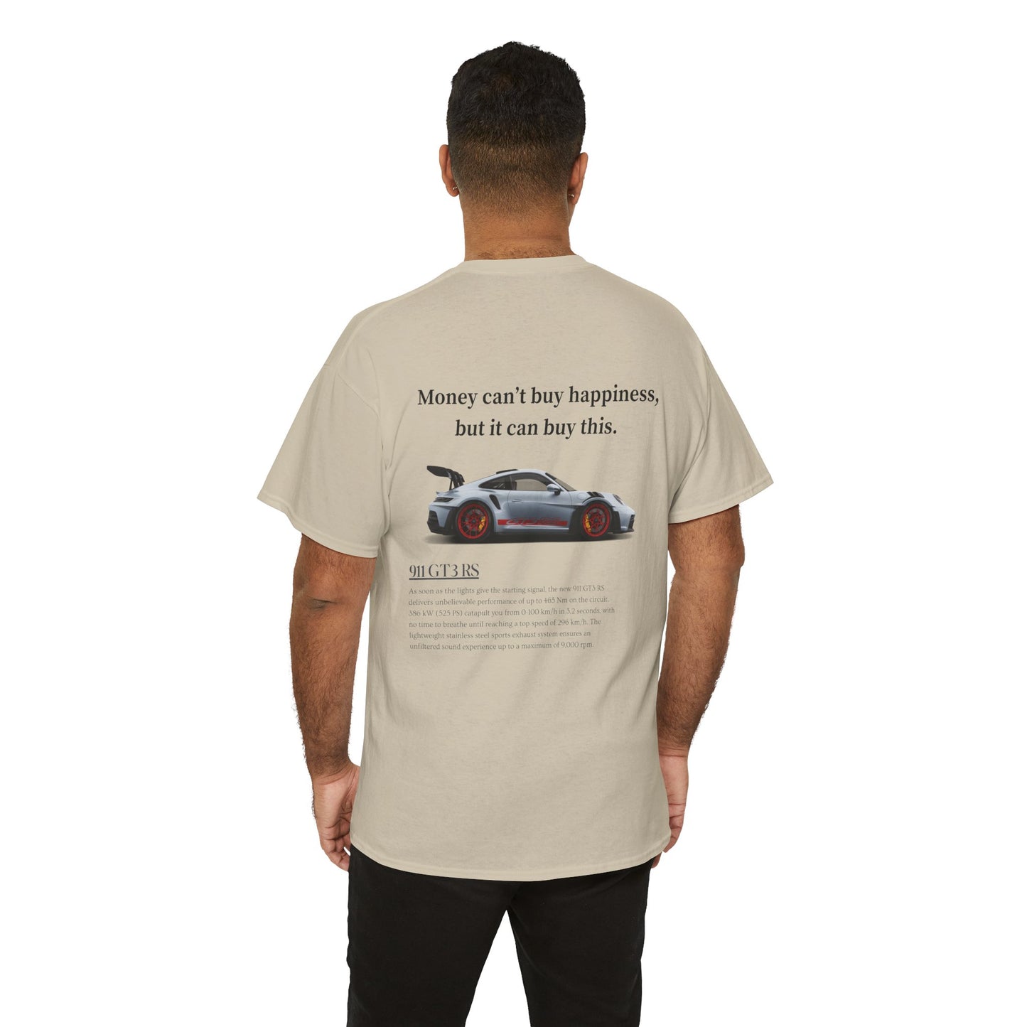 Porsche 911 GT3 'Money Can't Buy Happiness' Heavy Cotton Tee