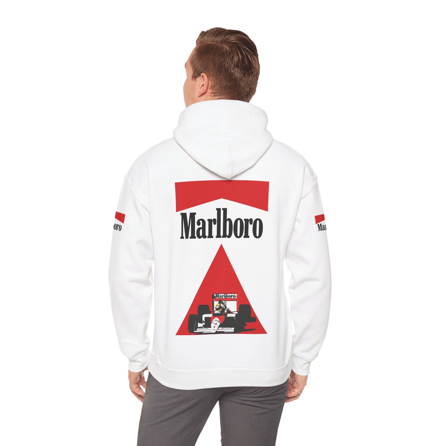 McLaren Marlboro men's hooded sweatshirt - back view