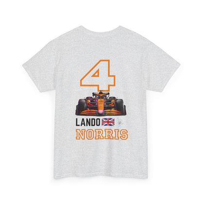 Lando Norris Mclaren Formula 1 Racing Heavy Cotton Tee