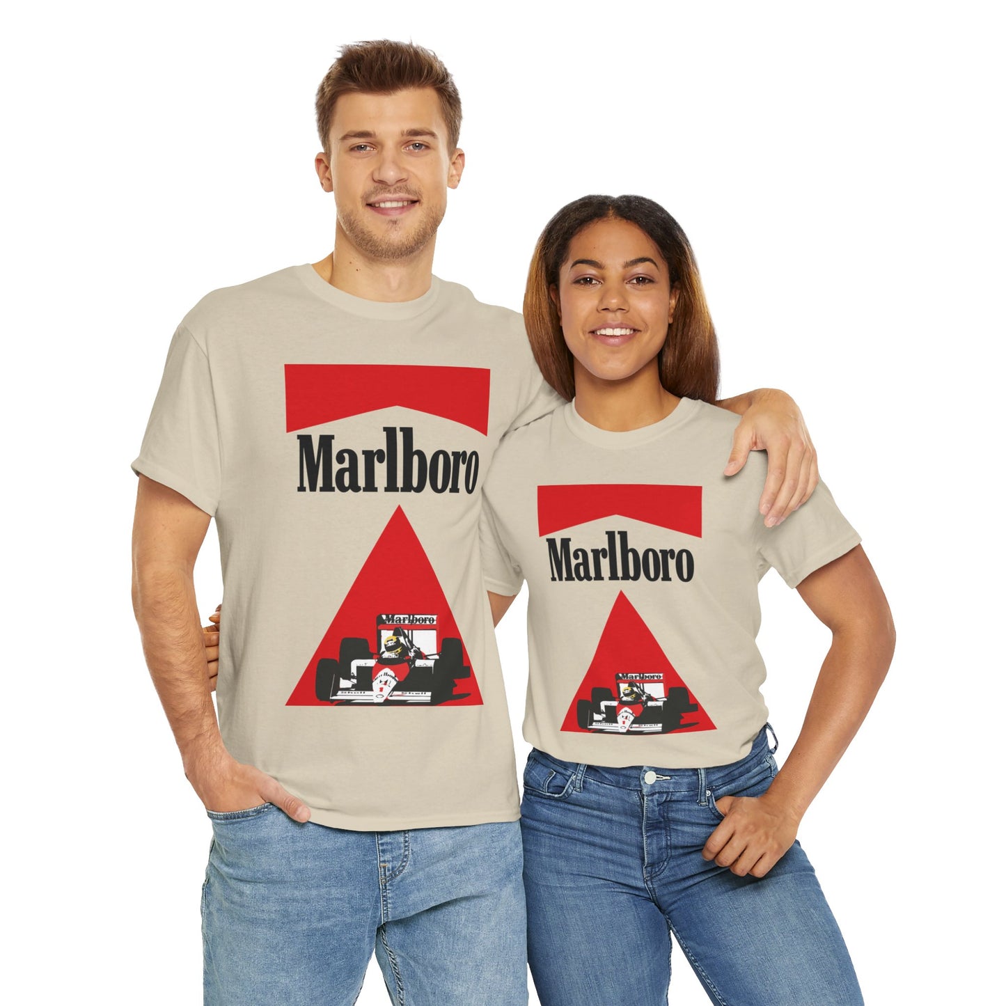 Mclaren Marlboro Formula 1 Retro Heavy Cotton T-shirt