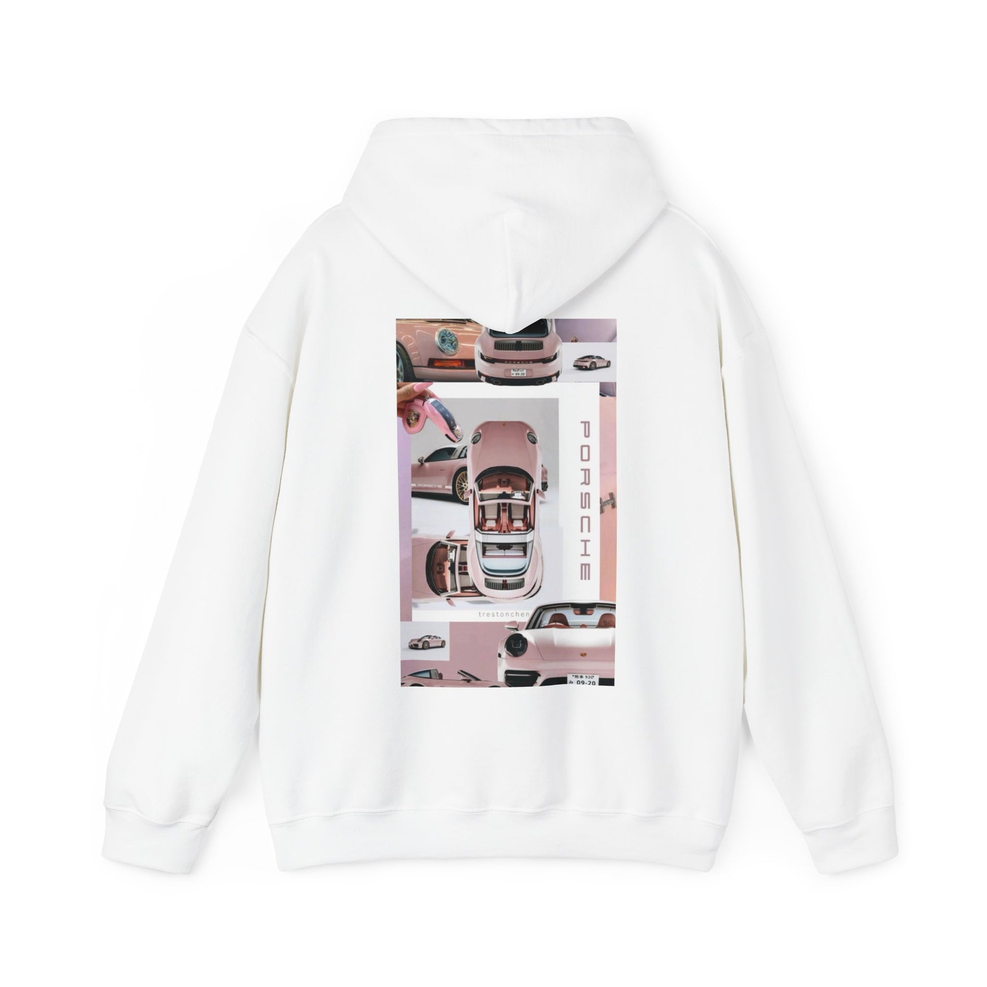 Pink Porsche Girl Pinterest Heavy Blend™ Hooded Sweatshirt