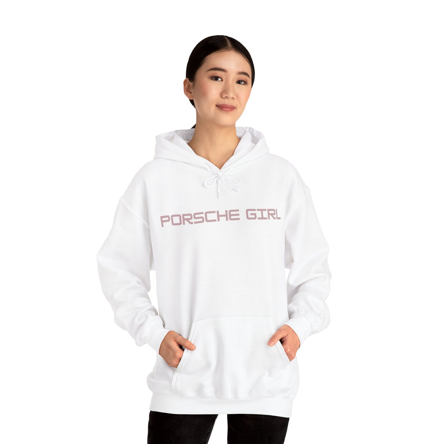 Pink Porsche Girl Pinterest Heavy Blend™ Hooded Sweatshirt