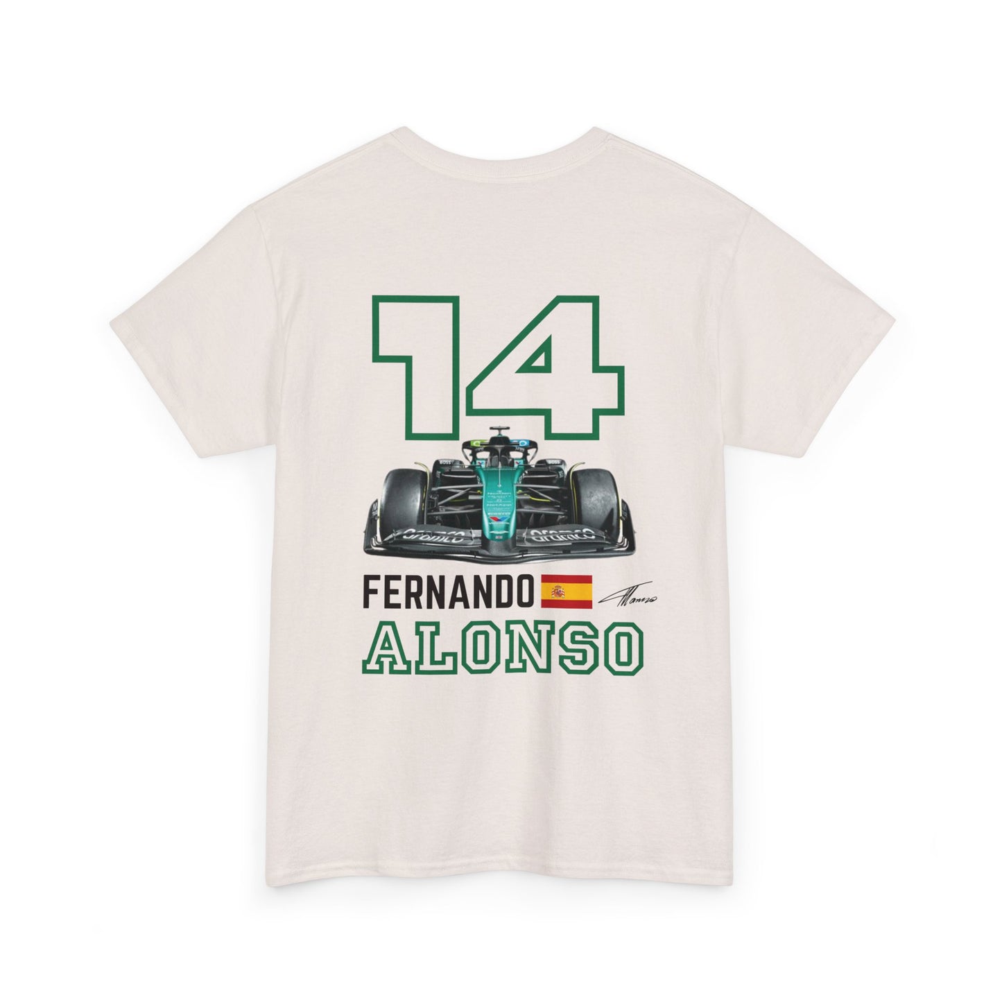 Fernando Alonso Aston Martin Formula 1 Heavy Cotton Tee